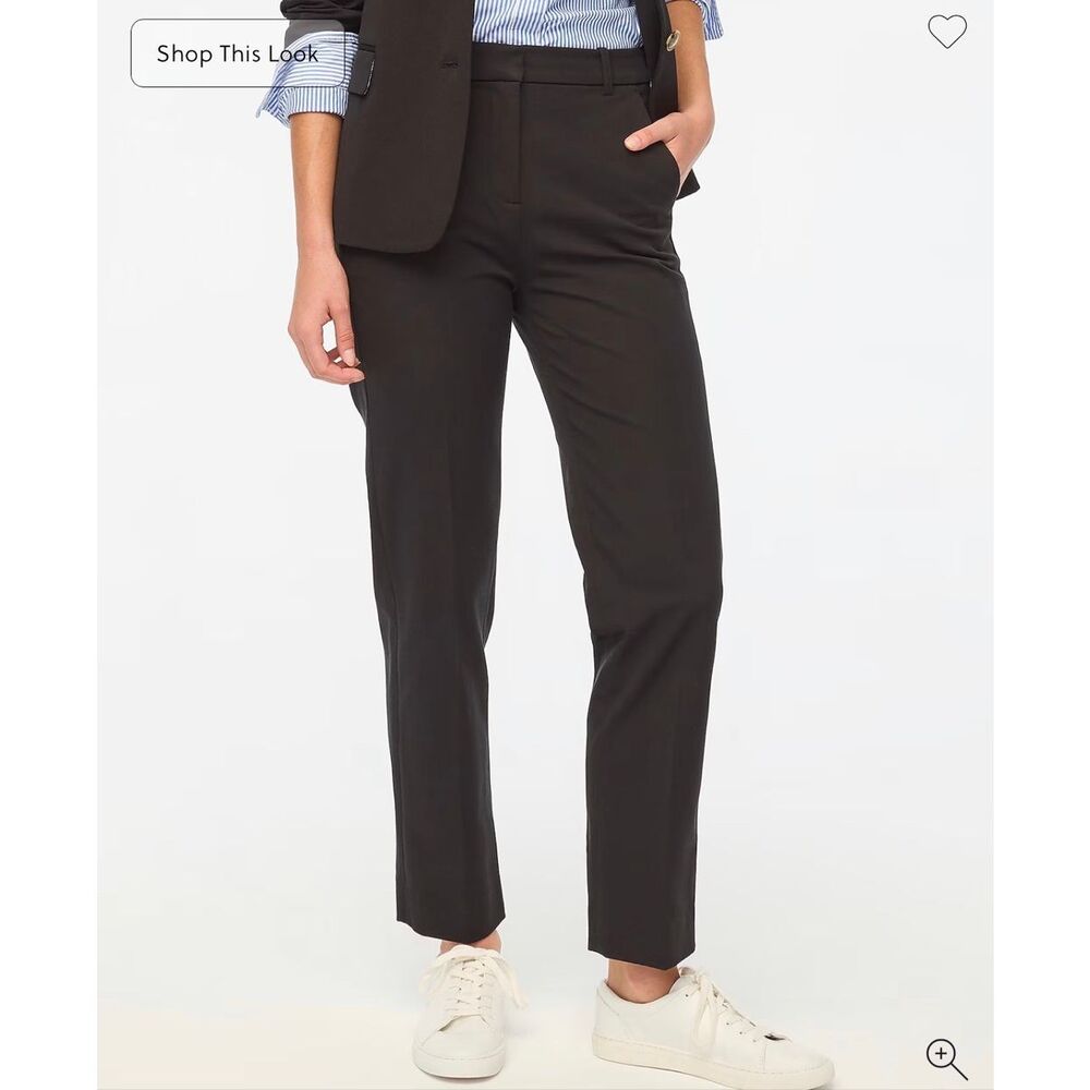 J. CREW Tall Kallie straight-leg pant in Black NWT Size T16